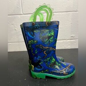 Light Up Western Chief Dino Rainboots